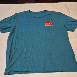 Port A Low Life.Teal T-Shirt with Red Graphic